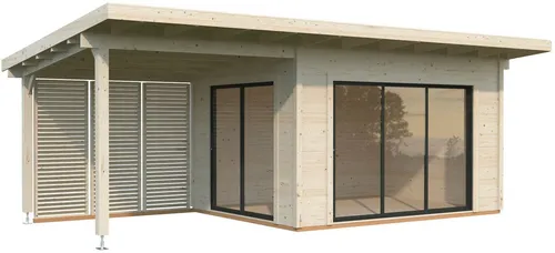 Palmako Gartenhaus Grace Slide Plus, BxT: 724x381 cm, verschiedene Farben