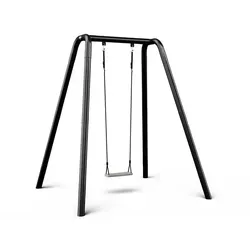 Berg Klettergerüst PlayBase L - Schaukelgestell mit Reckstangen und Zubehör - Klettergerüst für den Garten mit 2 Reckstangen, Holzschaukel und Trapez. Perfekt für Sport, Spiel und Entspannung - vielseitig und stabil ohne Beton!