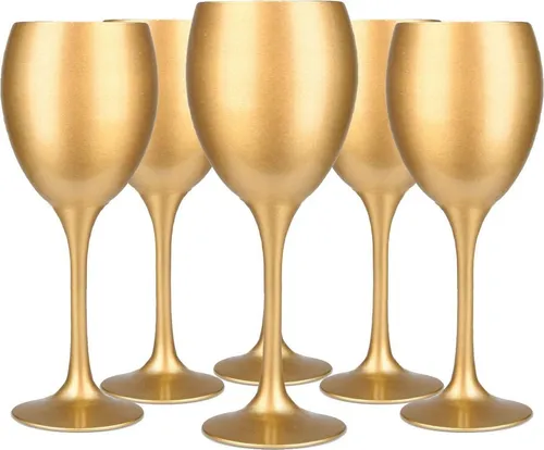 Weingläser 300ml in Mattgold Weinglas Rotweingläser Weißweinkelche Weinkelche 6