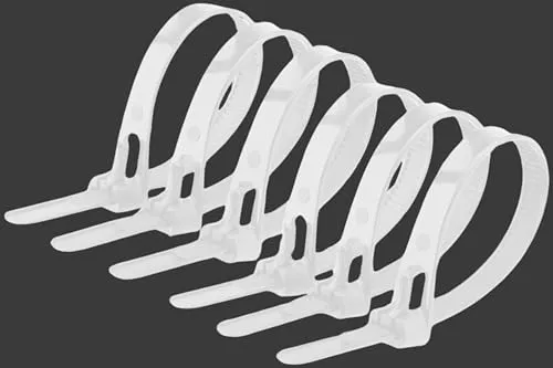 Offgridtec wiederverschließbare selbstsichernde Kabelbinder, 7,6 mm X 400 mm, Hitze- Und Kältebeständig, Langlebiger Mehrzweck-Kabel-Organizer Für Den Innen- Und Außenbereich, 100 Stück, Weiß