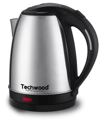 Techwood Wasserkocher Edelstahl 1,8 l kabellos Leistung 1500 W