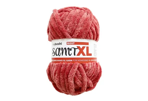 myboshi Samt XL, extra dickes Chenillegarn, super chunky Häkelwolle, 40 m (1-St), Uni