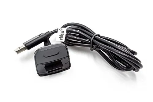 vhbw USB-Ladekabel kompatibel mit Microsoft Xbox 360 Spielekonsole - Kabel, 1,4 m Schwarz