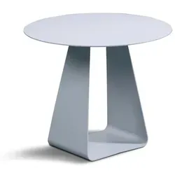 Xora Beistelltisch Grau, Rund, U-Form - Moderner Beistelltisch aus pulverbeschichtetem Metall in Grau, ideal für kleine Räume. Mit seinem U-förmigen Fuß und einem Durchmesser von 45 cm bietet er stilvollen Stauraum für Deko und mehr.