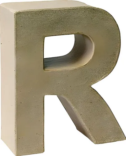 Knorr Prandell Bastelnaturmaterial KNORR PRANDELL 2119293118 Papp-Buchstabe 3D R 175 x157 x55 cm Pappe