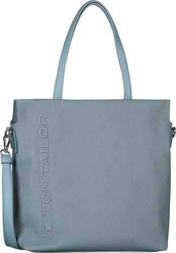 TOM TAILOR Rosa Damen Shopper Umhängetasche - Mittelgroßer Shopper in Blau mit Reißverschluss, ideal für den Alltag. Praktischer Tragekomfort durch 2 Henkel und abnehmbaren Schulterriemen. Cooles Design im Canvas-Look mit hochgeprägtem Logo.
