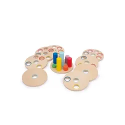 Holzpuzzle zum Erlernen des logischen Denkens für Kinder SmallFoot - Sonstige, fördert spielerisch das logische Denken und die Feinmotorik von Kleinkindern ab 1 Jahr.