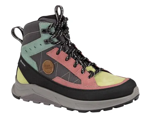 Hanwag Rotpunkt Light MID GTX Wanderschuhe für Damen - Wasserdichte Wanderschuhe aus hochwertigem Veloursleder und Cordura-Nylon, ideal für alle Outdoor-Abenteuer und den aktiven Alltag mit optimalem Grip und Komfort.