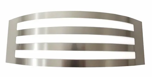 Trango IP44 Wandleuchte Lampe Außenlampe aus Edelstahl mit E27 Fassung 8009R