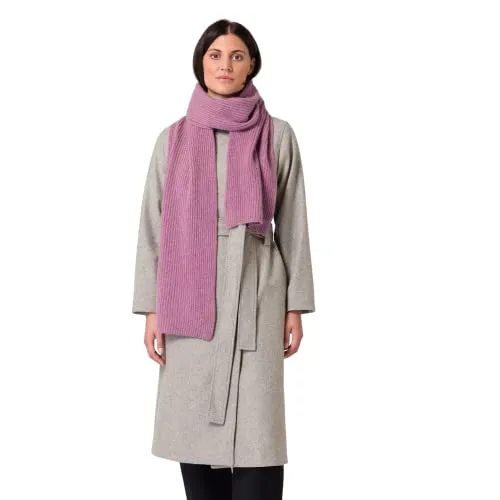 Style & Republic Damen Schal aus 100% Kaschmir - Altrosa - Schals für Damen, edler und warmer 100% Kaschmir Schal in luxuriösem Rippstrick, perfekt für kalte Tage und angenehmen Tragekomfort.