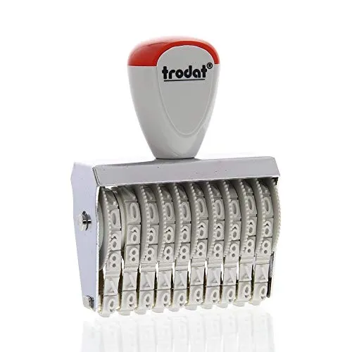 Trodat Dialer Druckplatte separatem 15510.0 Stempel weiß
