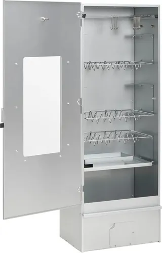 vidaXL Räucherofen mit Kaltrauchgenerator aus verzinktem Stahl - Grills - Viel Platz für Fleisch, Fisch und mehr. Der robuste Räucherofen mit Thermometer und Kaltrauchgenerator sorgt für perfekte Grillergebnisse im Freien.