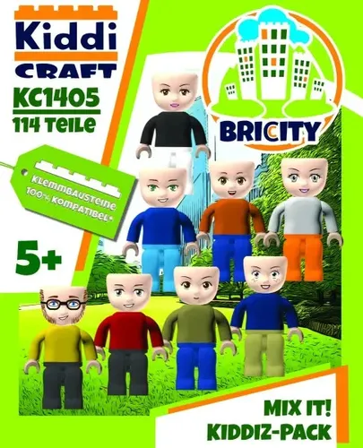 Kiddicraft KC1405 Mix it! • KIDDIZ Figuren-Pack • 8 Figuren • kompatibel