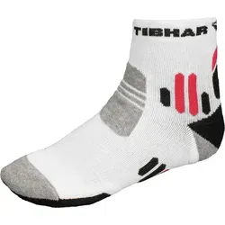 Tibhar Socke Tech 2 weiÃ/schwarz/rot 45-47 - 45-47 in rot von Tibhar