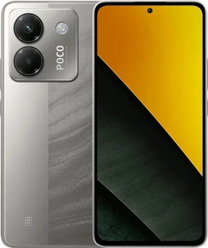 Xiaomi Poco M7 Pro 5G - Dual Sim 8GB RAM 256GB in Silber - Handys ohne Vertrag mit beeindruckendem 5G-Support, 8GB RAM und großzügigem 256GB Speicher für grenzenlosen Spaß und Leistung.