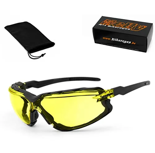 HELLY® - No.1 Bikereyes® Bikerbrille | beschlagfrei & winddicht - Sportbrillen mit flexiblen Bügeln für optimalen Tragekomfort unter jedem Helm. Die HLT-Gläser bieten 100% UV-Schutz und sind bruchsicher für ungetrübten Fahrspaß.