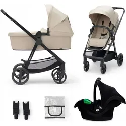 Kinderkraft Kinderwagen Newly 3 in 1 Mink Pro Sand Beige von Kinderkraft