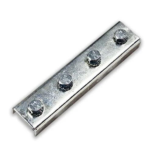 Schienenverbinder f. Profil 27/18 u. 28/30 stabil, mit 4 Schrauben und Federring