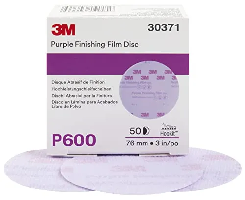 Produktbild 3M Polierscheibe Hookit 30371, ca. 8 cm, Körnung P600, violett