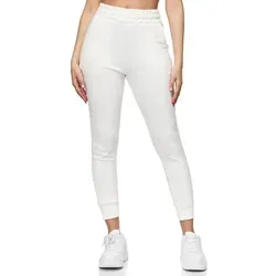 REPUBLIX Jogginghose LYLA Damen Jogger Sporthose Jogging Sweat Pants weiß M