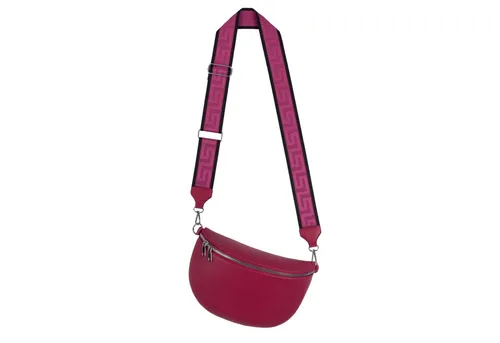 EAAKIE Gürteltasche Bauchtasche Umhängetasche Crossbody-Bag Kunstleder Italy-Design, als Schultertasche, CrossOver, Umhängetasche tragbar