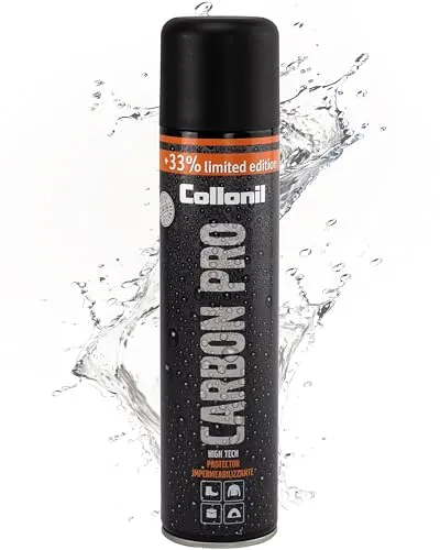 Collonil Carbon Pro Imprägnierspray 400 ml – Hochleistungs-Nässeschutz für Leder & Textil - Hochwirksames, fluorfrei Imprägnierspray mit Membran-Technologie für atmungsaktiven und wasserabweisenden Schutz. Verlängert die Lebensdauer von Schuhen und Textilien – Made in Germany.