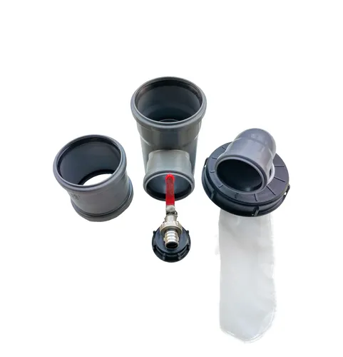 Set Fallrohr Regensammler DN 75/75 Auslaufhahn IBC Deckelfilter Bogen DN 75
