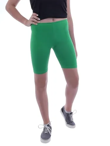 YESET Damen Sport Shorts Hotpants Sportshorts Radler Kurze Leggings Baumwolle grün XL