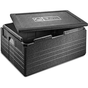 thermohauser EPP-Thermobox Universal Unistar schwarz, 70 L - Sonstige Gastronomieartikel - Ideal für den sicheren Transport von Lebensmitteln, hochisolierend und leicht zu reinigen, perfekt für Bäckereien und Konditoreien.