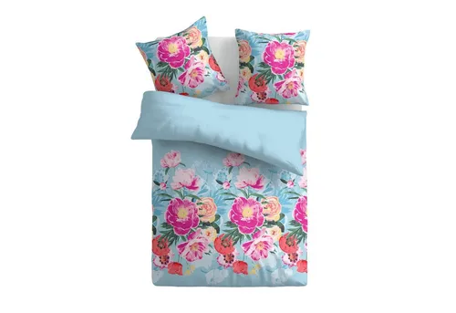 Bestlivings Bettwäsche 2tlg. Bettbezug 135x200cm + Kissenbezug 80x80cm, verschiedene Motive, Satin, 100% Baumwolle, Bettwäsche-Set, Reißverschluss, Bettdeckenbezug