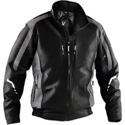Kübler Wetter-Dress Jacke 1367 schwarz/anthrazit 3XL - Robuste Arbeitsjacke mit ergonomischem Nierenschutz, zahlreichen Taschen und zertifiziertem Knieschutz. Ideal für professionelle Handwerker und Outdoor-Arbeiten.