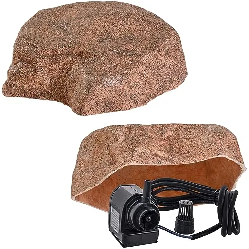 Kunstfelsen Für Garten Abdeckung Für Poolpumpe Sandfilteranlage Gullideckel Dekosteine Felsen Für Schachtabdeckung