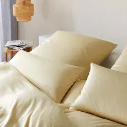 Elegante Interlock Jersey Bettwäsche Twine Kissenbezug 40x80 cm | Sonne