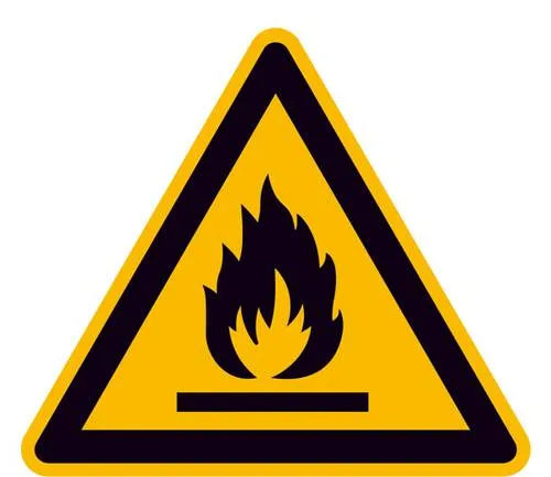 Warnschild Feuergefährliche Stoffe Aluminium 200mm ISO 7010 1St.