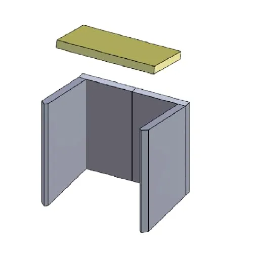 Heizgasumlenkplatte für Hark Kaminöfen von Feuerfest 123