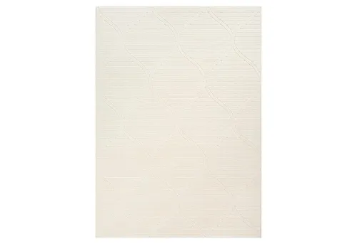 merinos Teppich LA PALMA, 200 x 280 cm, Creme, Wabenoptik - Hochwertiger rechteckiger Teppich in Creme mit Wabenoptik. Ideal für stilvolle Wohnräume, robust und pflegeleicht. Maße: 200 x 280 cm, Florhöhe: 10 mm.