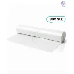 Müllbeutel Premium 60 Liter, weiß, reißfest, 13my, 360 Beutel je SET