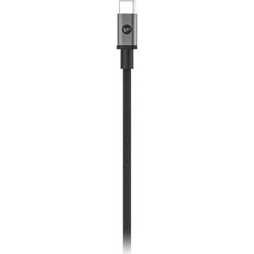 Mophie USB-C Kabel 1.5 m - USB-Kabel, 24 pin USB-C (M) zu 24 pin USB-C (M), 1.5 m lang, ideal für schnelles Laden und Datenübertragung in Schwarz.