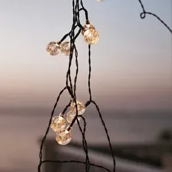 LED Solarlichterkette IP44 – 266,6 cm lange Gartenbeleuchtung