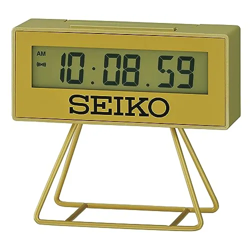 Seiko Wecker LCD QHL062G - Kompakter Wecker mit LCD-Display, Piep-Alarm und praktischer Schlummerfunktion für einen entspannten Start in den Tag.