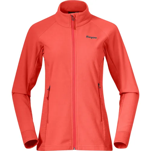 Bergans Rabot Fleece Midlayer Jacket Damen - peachy red (22201) S - Die Rabot Fleece Midlayer Jacket von Bergans kombiniert Funktionalität und Stil für aktive Frauen. Ideal für Outdoor-Aktivitäten, bietet sie atmungsaktive Belüftung und rucksackfreundliches Design.