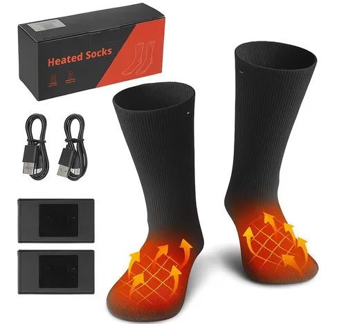 Diyarts Beheizbare Funktionssocken – Set mit Akkus und 3 Temperaturstufen