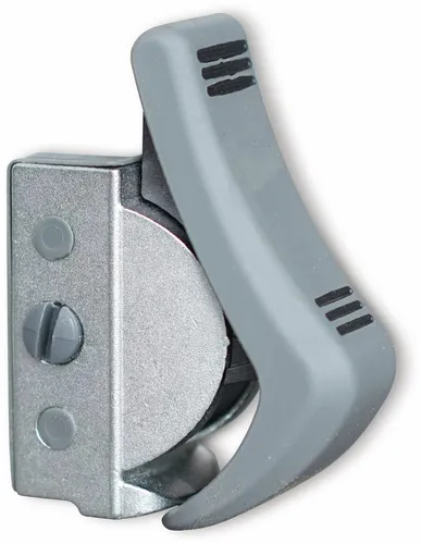 Centralsystems GmbH Türfeststeller ClipFlix mini, grau C2FM - Tür- & Fenstermelder mit einfacher Klemmmontage, ohne Beschädigung an Tür und Zarge. Ergonomisches Feststellen mit dem Fuß auf verschiedenen Bodenbelägen möglich.