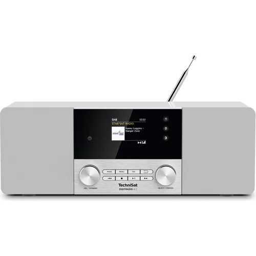 TechniSat DIGITRADIO 4 C - Stereo Digital-Radio mit Bluetooth - Radios mit DAB+, UKW und hochwertigem Elac Stereosound. Genießen Sie Musik kabellos, nutzen Sie den Radiowecker und das hochwertige Farbdisplay.