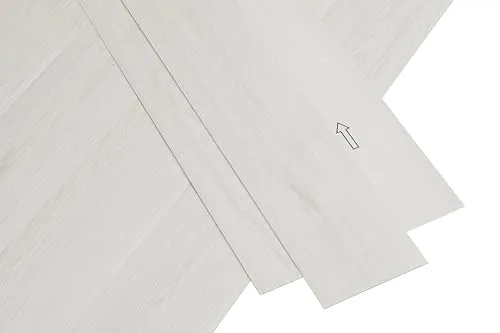misento Vinylboden selbstklebend in Holzoptik – 32 Klebefliesen für schnelle Renovierungen - Der selbstklebende Vinylboden in Eicheoptik Creme-Weiß ist ideal für Küche, Wohnräume und Flur. Einfach zu verlegen ohne Klicksystem. Robuste, wasserabweisende Oberfläche – perfekt für stark genutzte Bereiche.