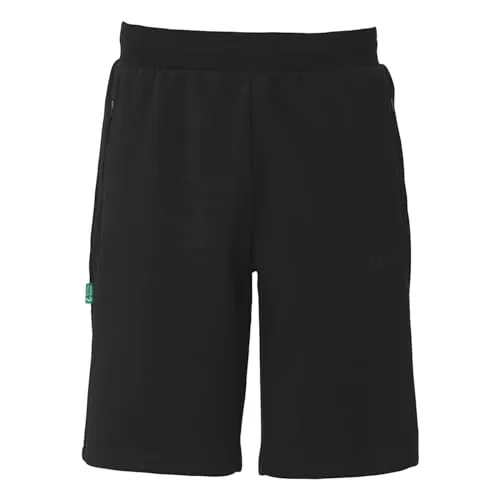 uhlsport ID Shorts - Kurze Fußball-Shorts für alle - Trainingsbekleidung mit nachhaltigem Materialmix aus 72% Bio-Baumwolle und 28% recyceltem Polyester. Bequeme Shorts für Kinder und Erwachsene mit praktischen Reißverschlusstaschen.