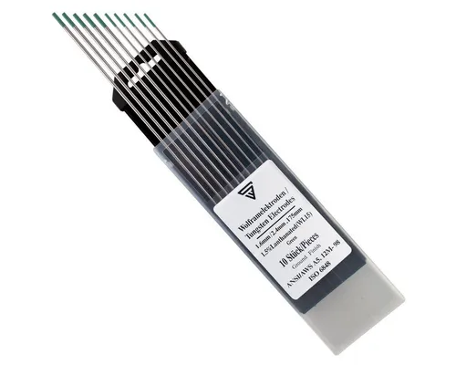 STAHLWERK WIG Wolfram Schweißelektroden - Thoriumfrei für Aluminium & Leichtmetalle - Schweiß-Zubehör mit perfektem Zündverhalten und hoher Lichtbogenstabilität, ideal für Gleich- und Wechselstrombetrieb, umweltfreundlich und langlebig.