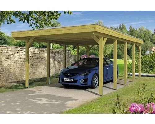 Skan Holz Flachdach-Einzelcarport Friesland 397 cm x 708 cm von SKAN HOLZ