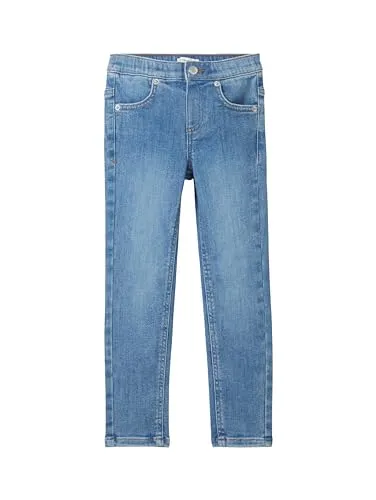 TOM TAILOR Mädchen Treggings Skinny Jeans, Used Mid Stone Blue - Mädchen-Jeanshosen aus weichem Baumwoll-Stretch für optimale Bewegungsfreiheit, ideal für Freizeit und Schule.