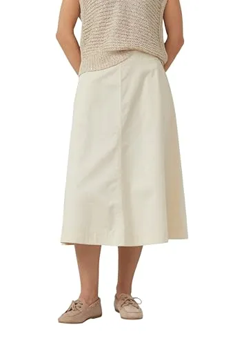 s.Oliver Baumwoll-Midirock mit Gummizug und Leistentaschen von s.Oliver
